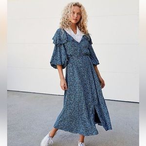 Free People Float on a Sunbeam Midi Dress